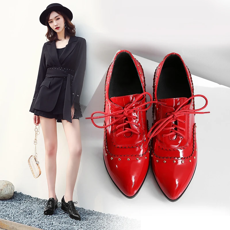 

Spring and Autumn Leather Shoe Girl