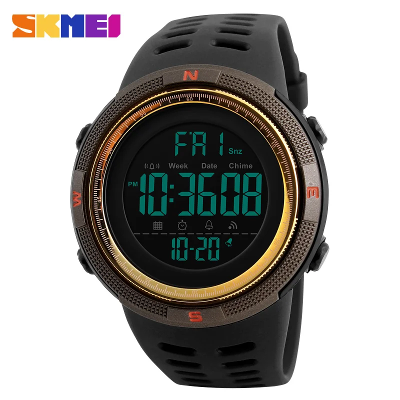 

Men's Sports Watches Dive 50m Digital LED Army Watch Mens Casual Electronics Wristwatches Male Clock relogio masculino SKMEI