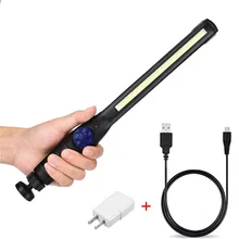 Новое поступление механический рабочий магазин Тонкий COB USB светодиодный механический перезаряжаемый рабочий светильник Магнитный поворотный светильник-вспышка лампа