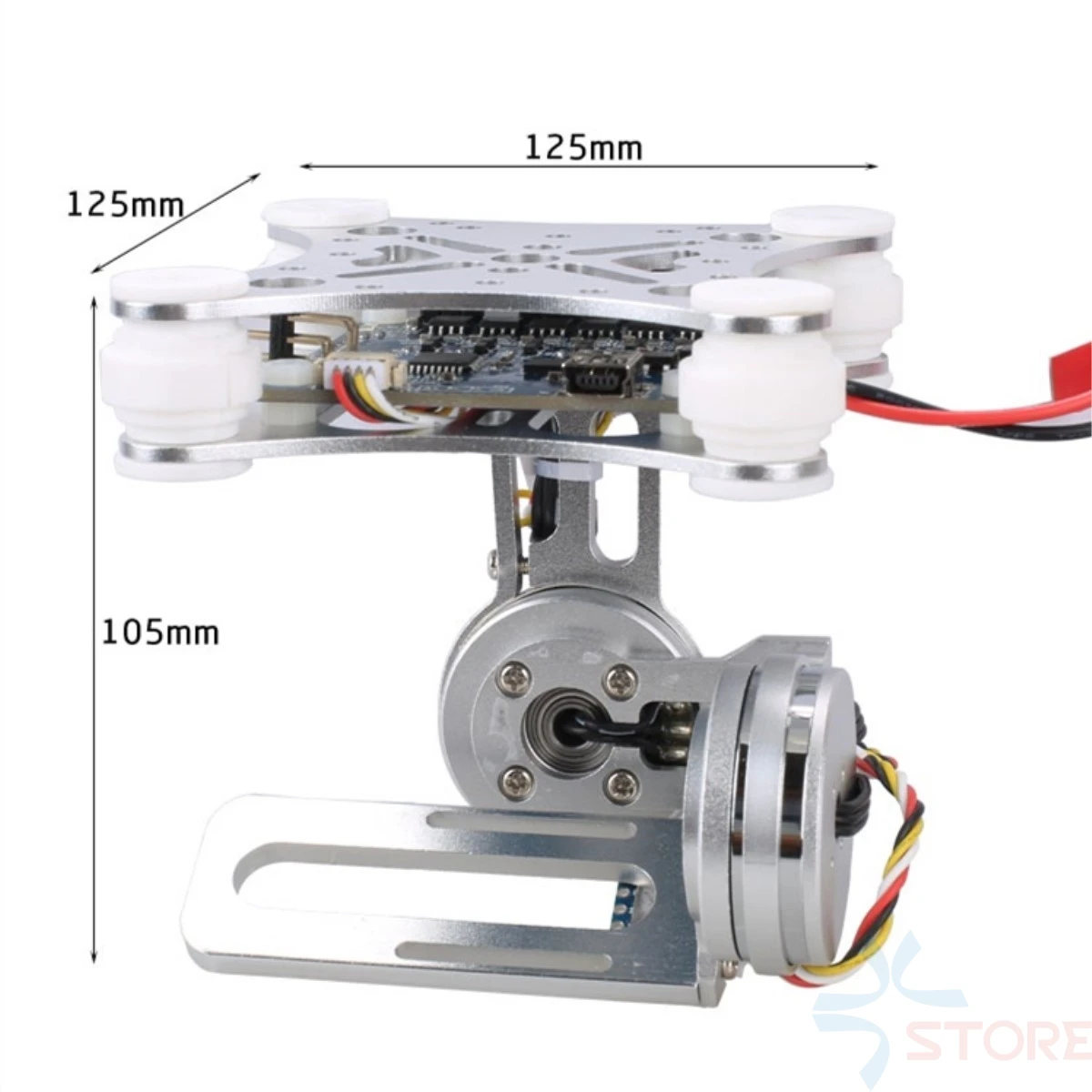 Для Gopro SJCAM XIAOMI YI Экшн-камера Eken 2-Aixs 2D бесщеточная Карданная камера для F450 F550 S500 FPV Дрон Квадрокоптер