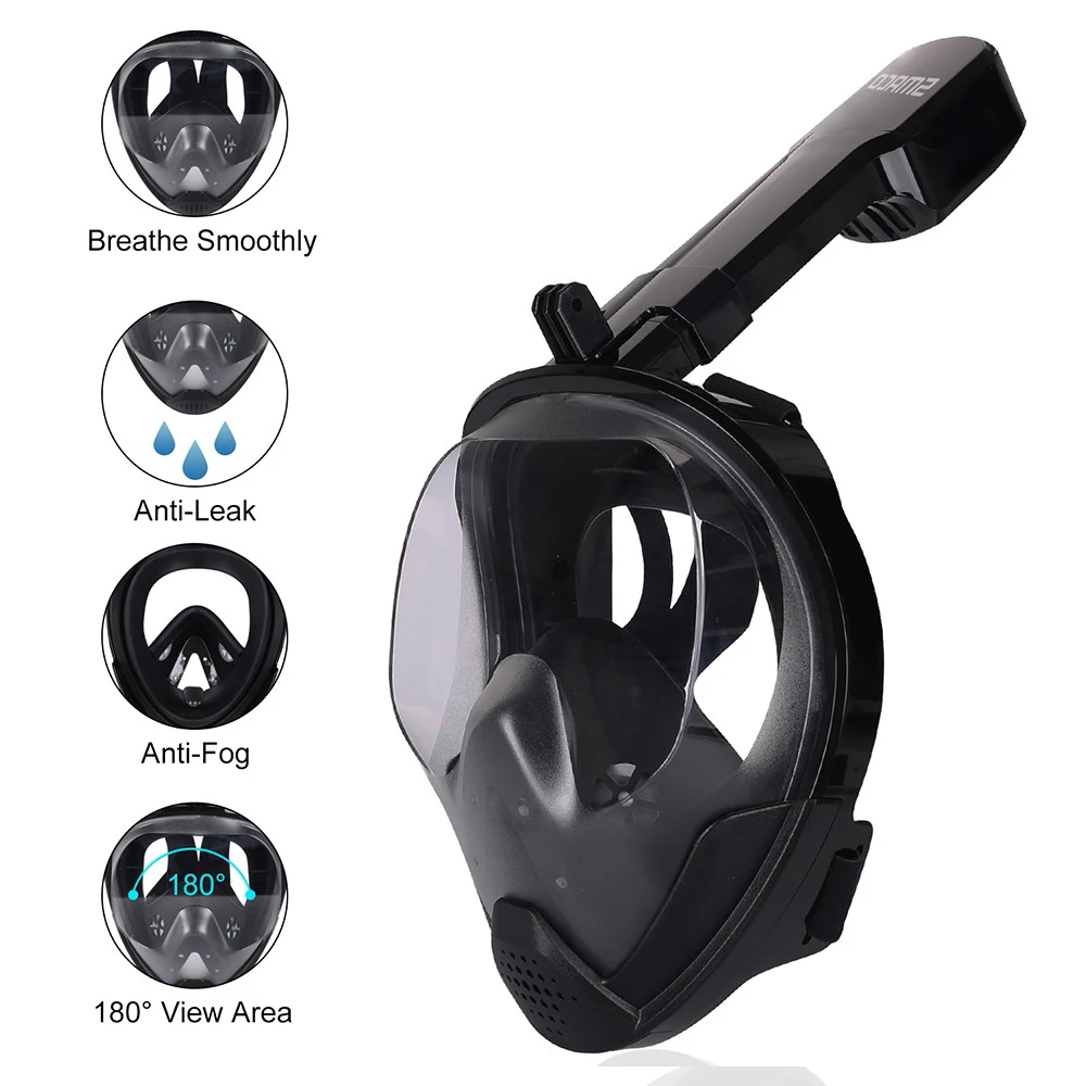 

Full Face Diving Mask Anti Fog Snorkeling Mask Diving Equipment Underwater Scuba Spearfishing Mask for Training Diving Swimming