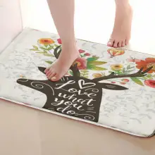 Коврик для ванной комнаты в стиле оленя, Забавный Противоскользящий коврик для ванной, аксессуары для душевой занавески, соответствующие вашей душевой занавеске