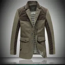 Мужской осенний длинный пиджак, однобортный Тренч размера плюс 5XL 6XL 7XL 8XL, пиджак 60off