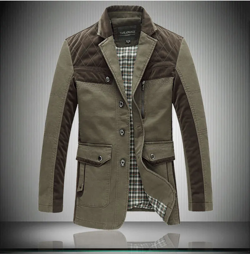 

New Mens Autumn Long Jacket Men Single Breasted Trench Coat Plus Size 5XL 6XL 7XL 8XL Suit Blazer 60off