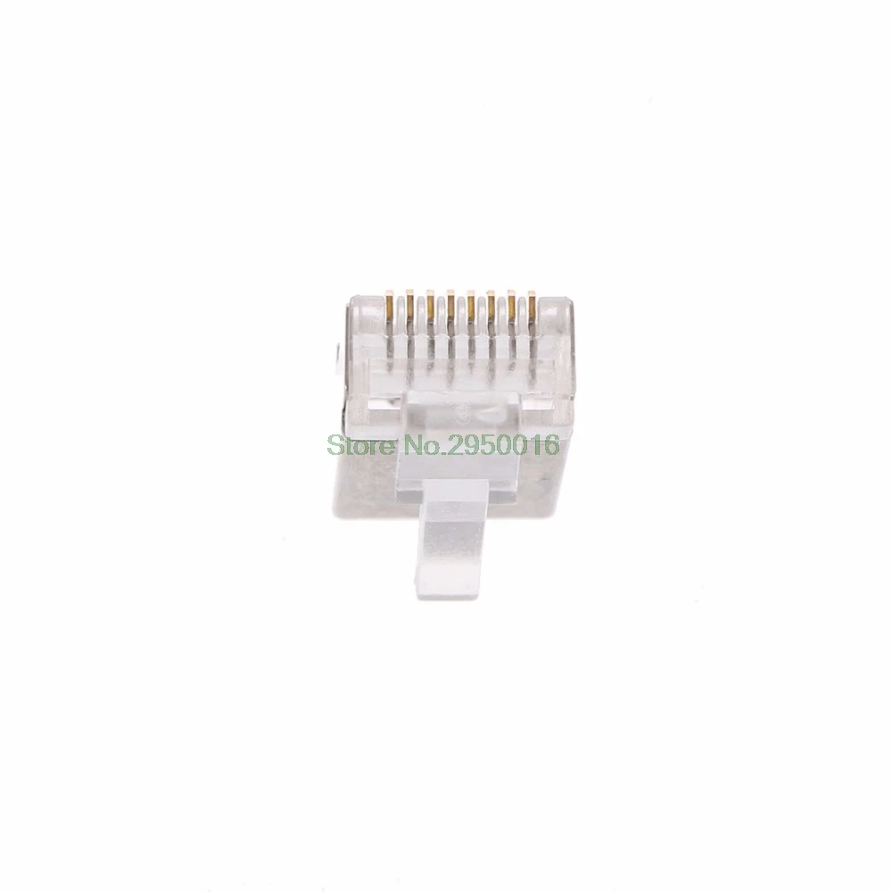 100 шт./компл. RJ45 сетевой разъем CAT6 Модульные вилки экранированная версия с проводами вставка загрузки бар высокого качества C26