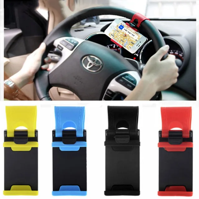 

Universal Car Steering Wheel Phone Socket Holder Navigate Case Cover For iPhone SE 4 5S 6S Plus For Samsung Galaxy S7 S5 S6 edge