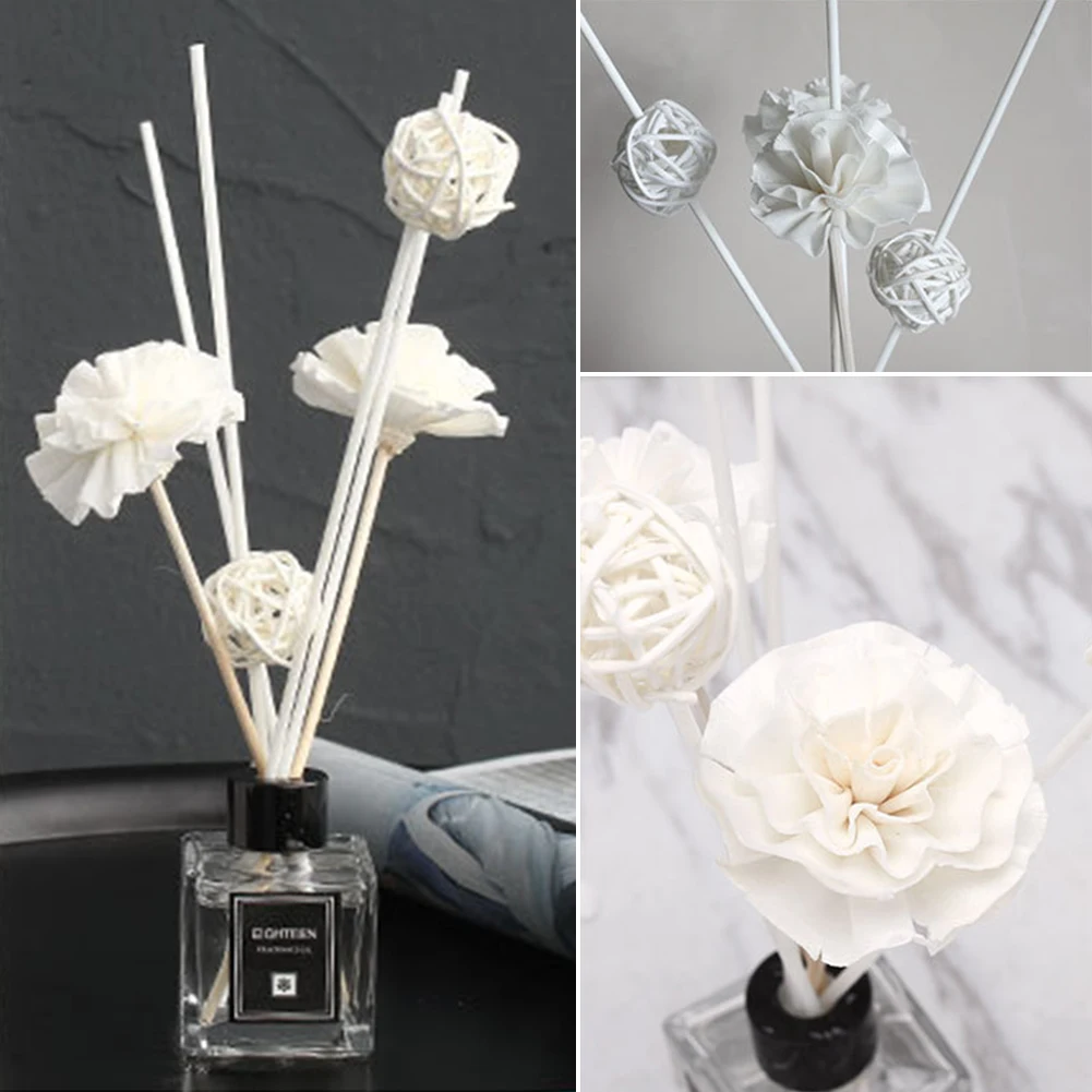 

Dry Flower Lightweight Rattan Ball Home Fragrance Essential Oil Rattan Aroma Diffuser Set Drop Shipping #719