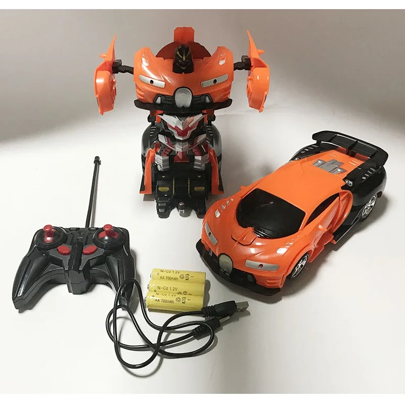 RC Car with charger toys Remote Control Transformation Robots toy RC