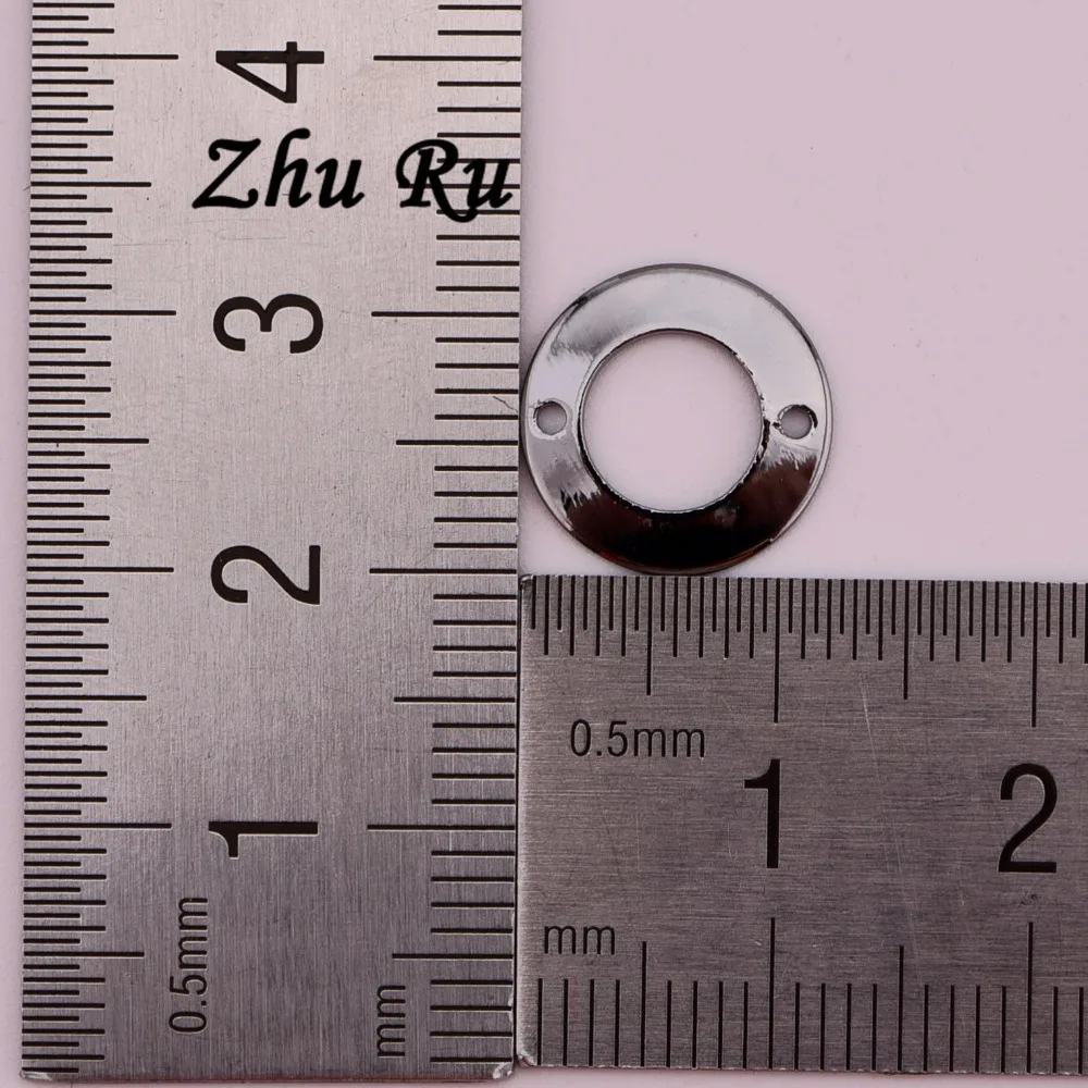 ZHU RU 20 шт./лот 12*0 5 мм медные круглые кольца гирлянда в форме гнезда ауры Сатурна