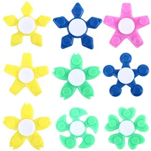 5 шт., Five Leaves, Спиннер для снятия стресса, игрушки, пластиковые ручные Спиннеры, декомпрессионная игрушка, уменьшающая стресс, подарки для детей и взрослых