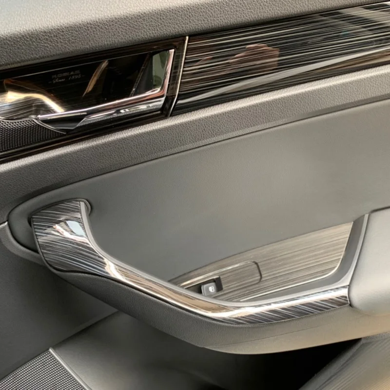 ABS Автомобильная накладка на внутреннюю дверную ручку подлокотник формовочная Накладка для Skoda Kodiaq аксессуары для укладки