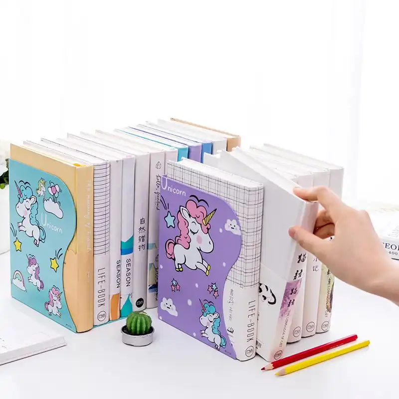 Xin Hai Yuan Scaffale di Natale Festa di Compleanno Regalo di Festa per Bambini novit/à Simpatico Unicorno Telescopico in Metallo Fornitura di Cancelleria per Libreria,Rosa