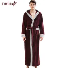 Высокое качество кимоно hombre халат для мужчин осень зима банный халат теплая фланелевая Мужская одежда для сна Толстая Домашняя одежда bata hombre
