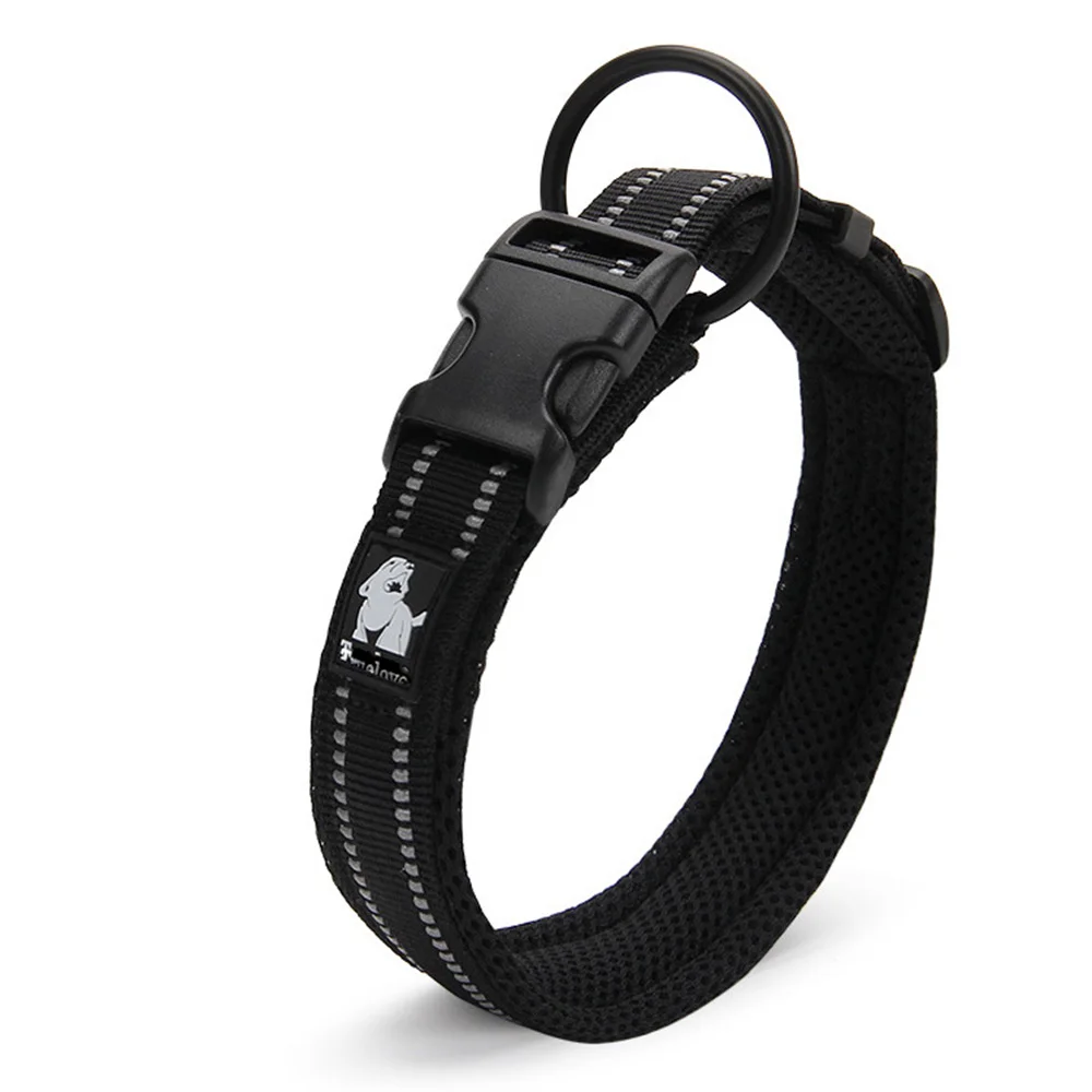 

8 pieces/set Adjustable Mesh breathe freely Pet Dog Collar 3M Reflective Nylon Dog Collar 8size free shipping