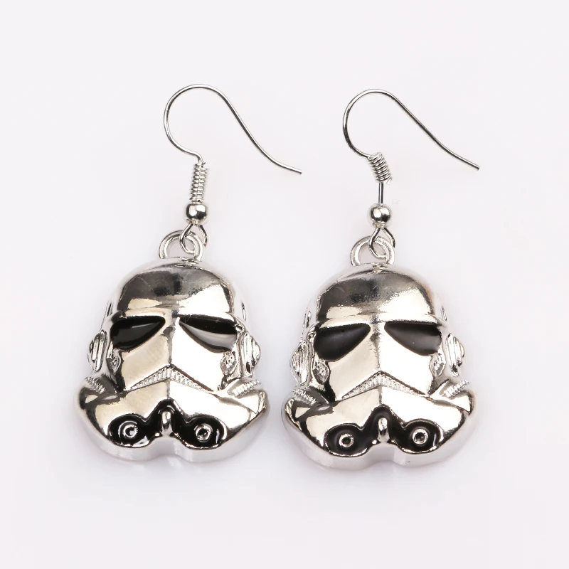 Star Wars Stormtrooper Earrings Silver Warrior Stormtrooper Helmet
