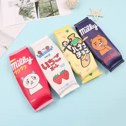 Kawaii взломщик Box ПУ пенал закуски печенье Cookie Млечный Конфеты карамель пенал Водонепроницаемая косметичка