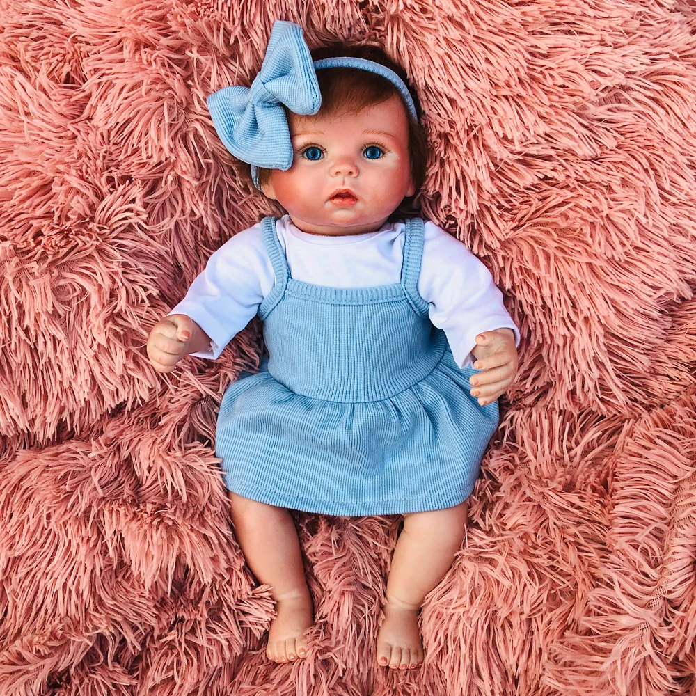 Кукла реборн OtardDolls 42 см виниловая Реборн Реалистичная кукла Младенец Ручной