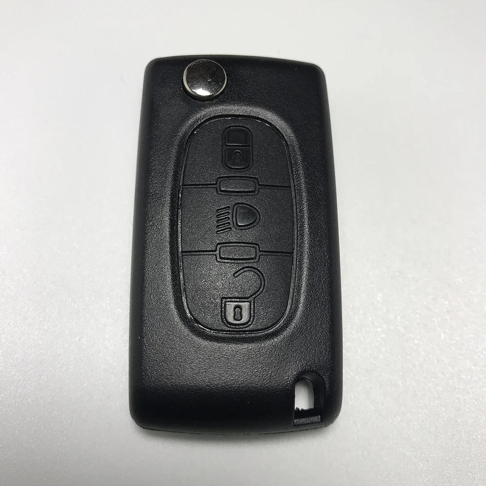 

New 3 Button Replacement Remote Key Shell For Peugeot 307 407 With Light Button No Battery Location Without Groove Super Quality