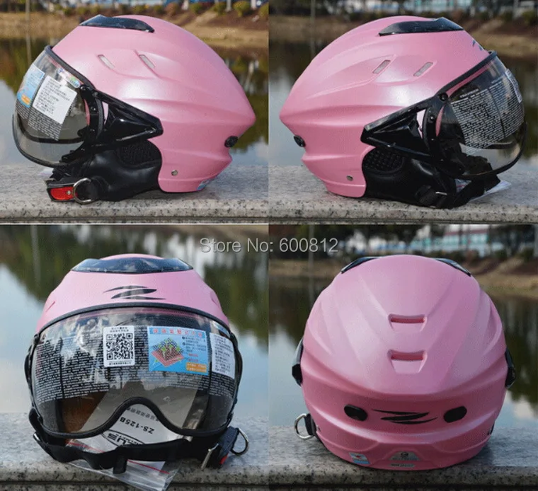 Мода ZEUS 125B ABS Половина лица мотоциклетный шлем шлемы модные летние электронные велосипедные шлемы УФ Персонализированные