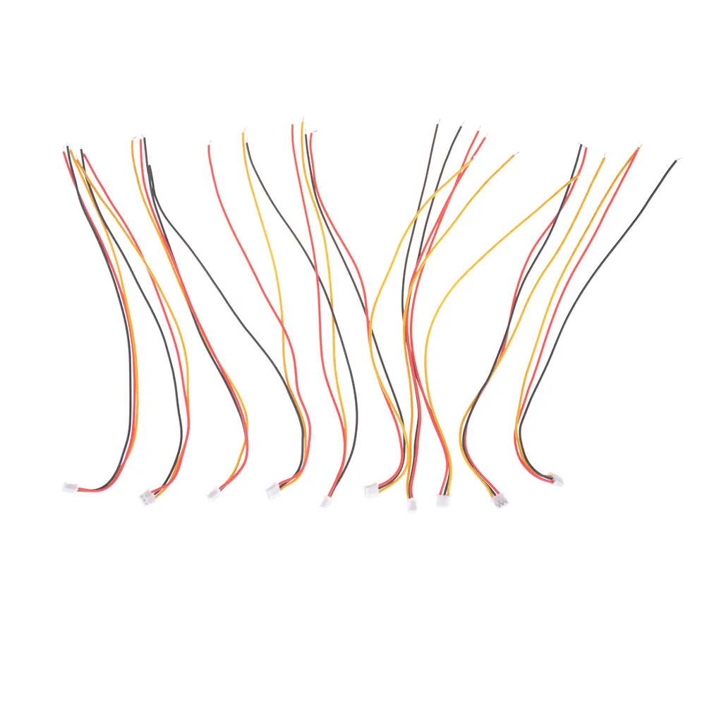 

10PCS/LOT New Sale Mini Micro JST 2.0mm PH 3-Pin Connector plug with Wires Cables 200MM PCB Cable Wholesale
