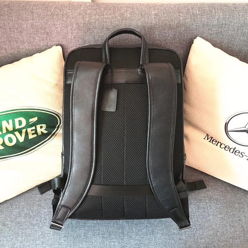 Computer Schicht Reisetasche Casual Mode Rindsleder Tasche Business Frau Männer High Rucksack Top kapazität Kaisiludi Leder Schulter q4wavv6