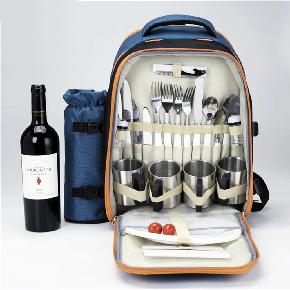 Outdoor Picnic Backpack Thermal Waterproof Portable Picnic Bag
