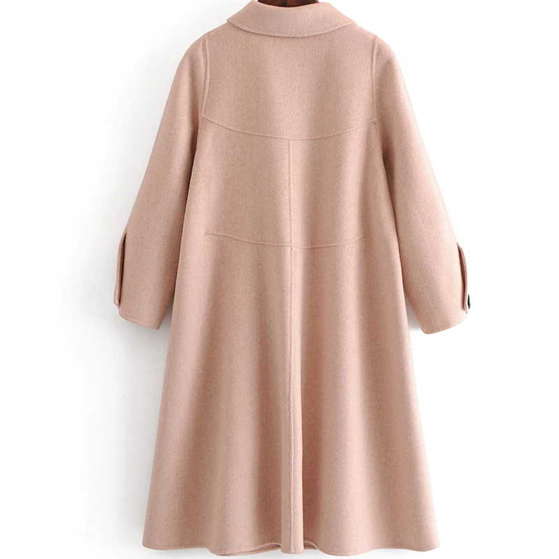 Double Femelle Veste Haute red Color Lâche yellow Long Camel Manteau Col Laine Hiver Femmes Creamy coffee De Nouvelle Pink Qualité D'hiver red face Coréenne Poupée Cachemire dark Ochre White Vestes qXwdzZZB