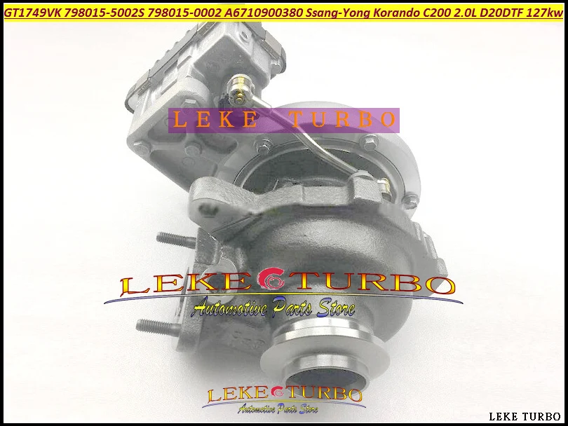 Turbo GT1749VK 798015 798015-5002S 798015-0002 A6710900380 6710900380 Turbocharger For Ssang-Yong Korando C200 2.0L D20DTF 127kw 173HP (5)