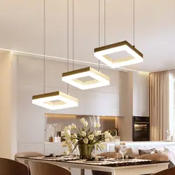 Минимализм современной светодио дный подвесные светильники для столовой Кухня зал Бар AC85-265V Алюминий висит кулон лампы, светильники
