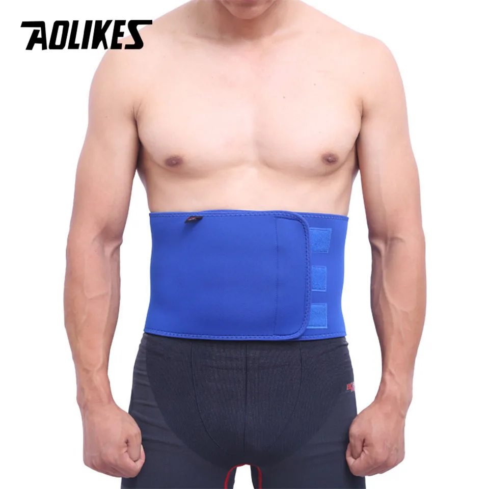 AOLIKES 1 шт. поддержка талии для пояса поясничная скобка дышащая терапия спины впитывает пот Фитнес Спорт Защитное снаряжение