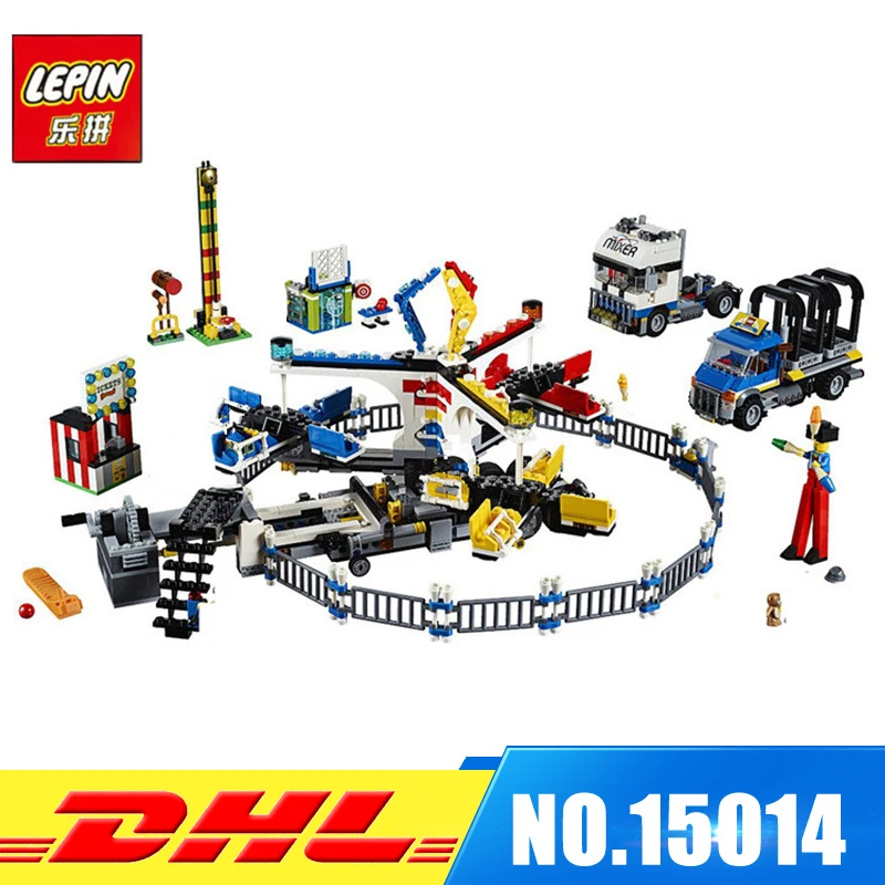 

DHL Fit For 10244 LEPIN 15014 1858pcs Amusement Park The Carnival Educational Model Kits Building Blocks Bricks Gift Toy MOC