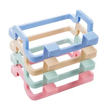 

Portable Plastic Garbage Bag Bracket Garage Storage Hook Shelves Bathroom Towel Shelf Houseware Holders Racks Kitchen Gadgets