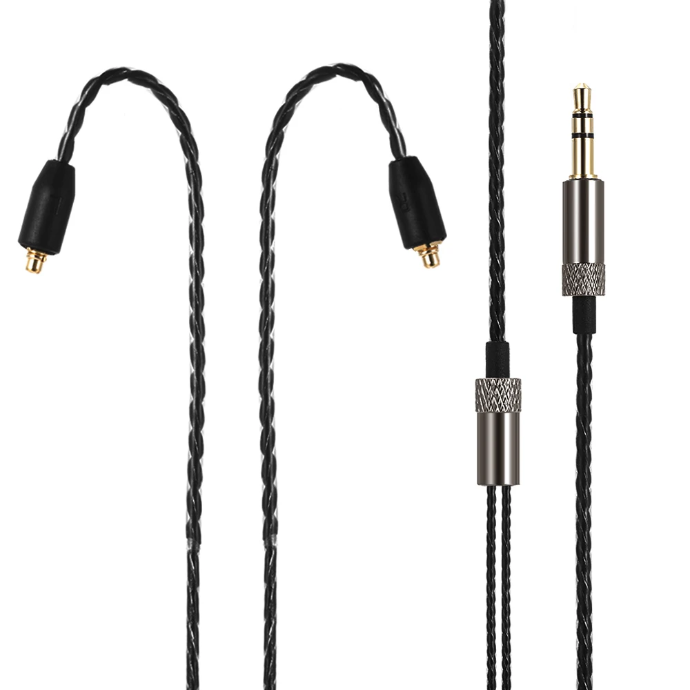 3.5mm Wired Earphones Cable Detachable Replacement Headphone Cord MMCX