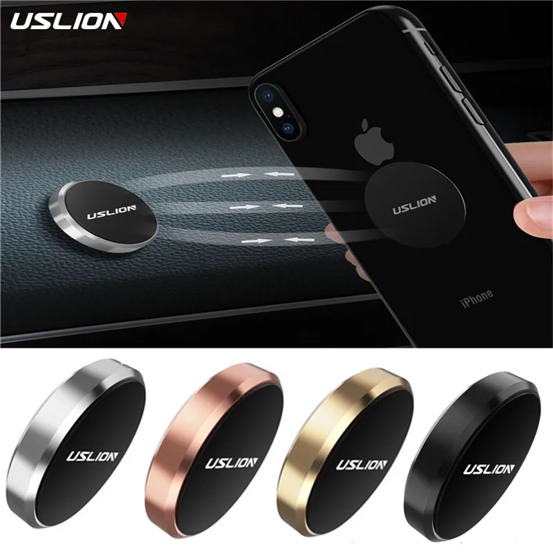 Автомобильный держатель для телефона USLION универсальный магнитный iPhone X 7 Samsung Xiaomi