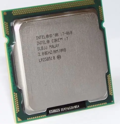 Четырехъядерный процессор Intel Core i7 860 SLBJJ 2,80 GHz 8MB Sockel 1156 95W