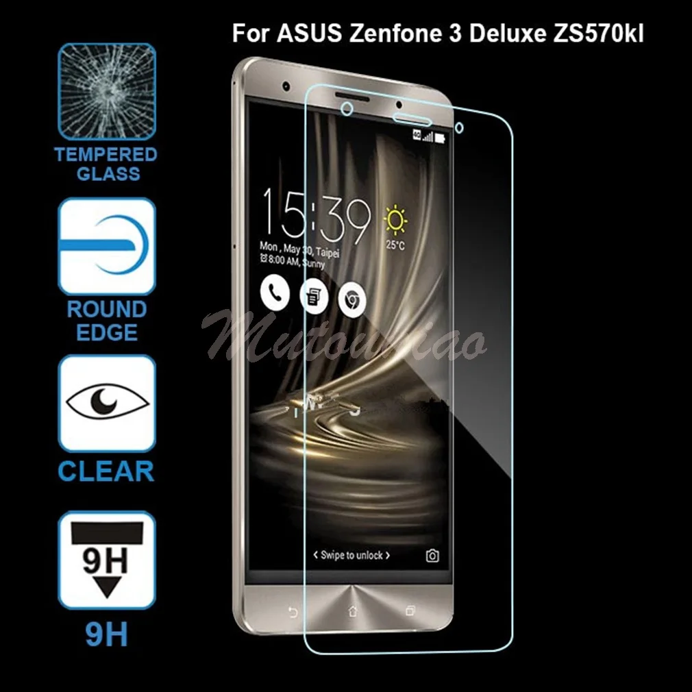 MuTouNiao для Asus Zenfone 3 Deluxe ZS570KL аксессуары прозрачная 9H Премиум Закаленное стекло Защитная пленка для экрана для Asus ZS570KL