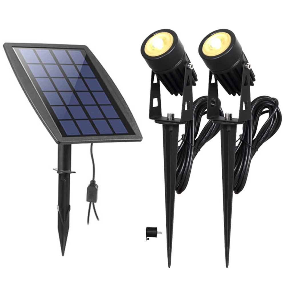 

Lawn Garden Street Pathway Outdoor Economical Adjustable Energy Saving Eco-friendly Solar Powered Spotlight Outdoor Waterproof