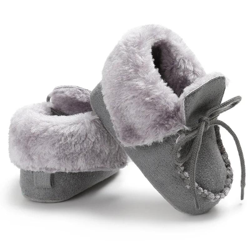 Sapatos de Bebê Sapatos de Pele de lã Meninas do Bebê Botas de Pele Botas de Bebê Inverno Botas Crianças Quentes Carneiro Couro Genuíno Menino 44 sapatos de pele de lã meninas do