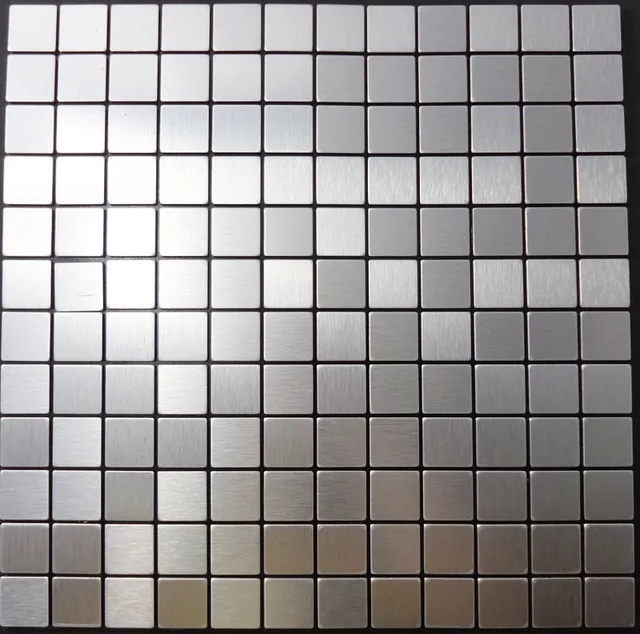 Silver Brushed Aluminum Plastic Board Mosaic Tv Background Wall Tile Silver Brushed Aluminum Plastic Board Mosaic Tv Background Wall Tile Adhesive