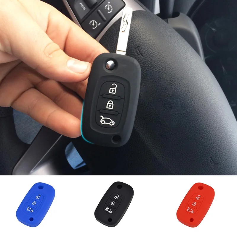 Силиконовый чехол для ключей с 3 кнопками брелок Lada Priora Sedan Sport Kalina Granta Vesta X Ray