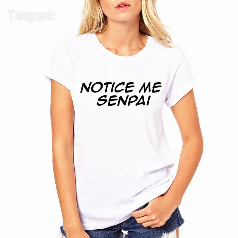 

Anime Cartoon Notice Me Senpai Fashion Summer Women T-shirt tops Short Sleeve Tops Clothing O-neck T shirt For Women HWP4137