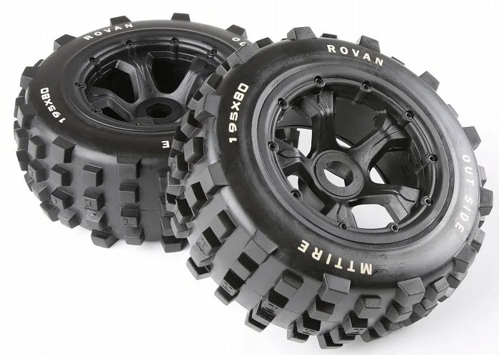 Rovan масштаб 1/5 Baja грузовые внедорожные шины колеса 195x80 задние|rc baja|1/5 scalerc set |