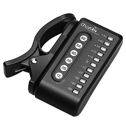 

Cherub WST-550G Guitar Mate Clip-on Tuner for Electric and Acoustic Guitars (Black)