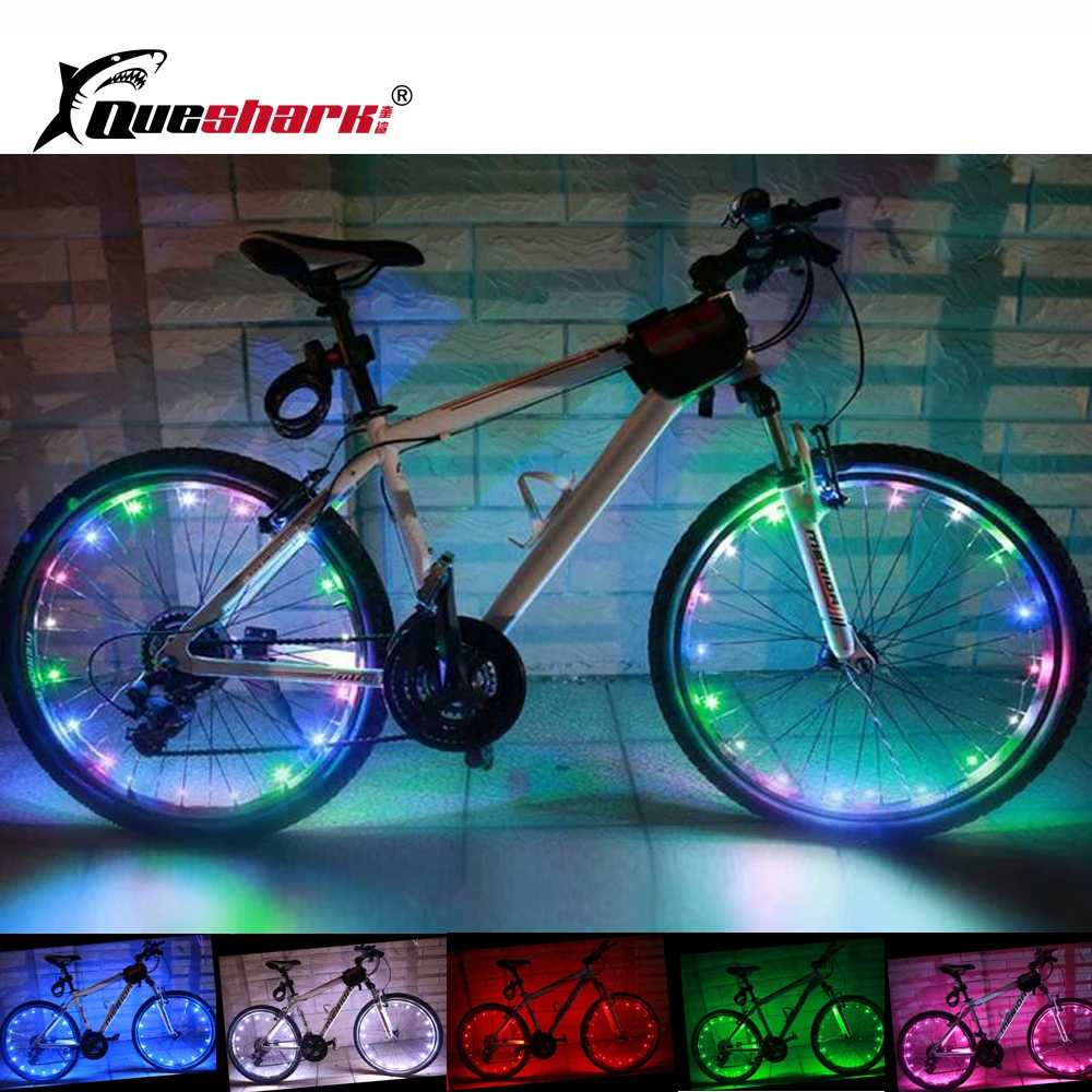 Queshark профессиональный водонепроницаемый 6 цветов 2 м/20LED велосипедный колесный