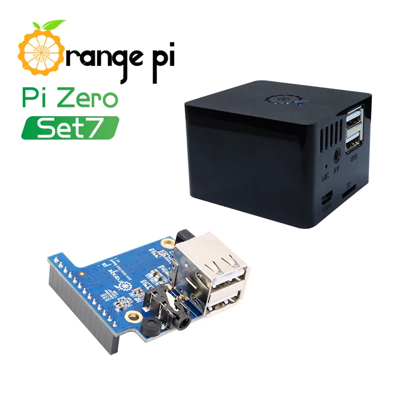 

Orange Pi Zero Set 7: Expansion Board+Black Case,development board beyond Raspberry Pi