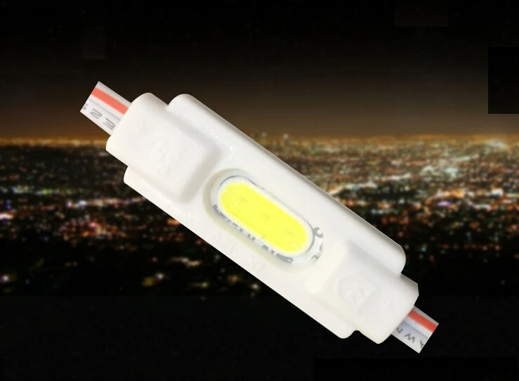 

500pcs1w COB led injection module light 12v 90lm indoor outdoor advertising module Logo letter lightbox source white warm white