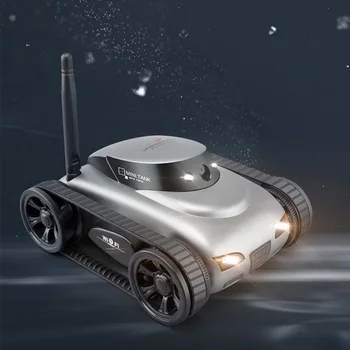 

2019 Outdoor Hunting Camera WIFI Real-time Transmission APP Controlled Tactical Mini Caterpillar Tank RC Car with 2MP Camera