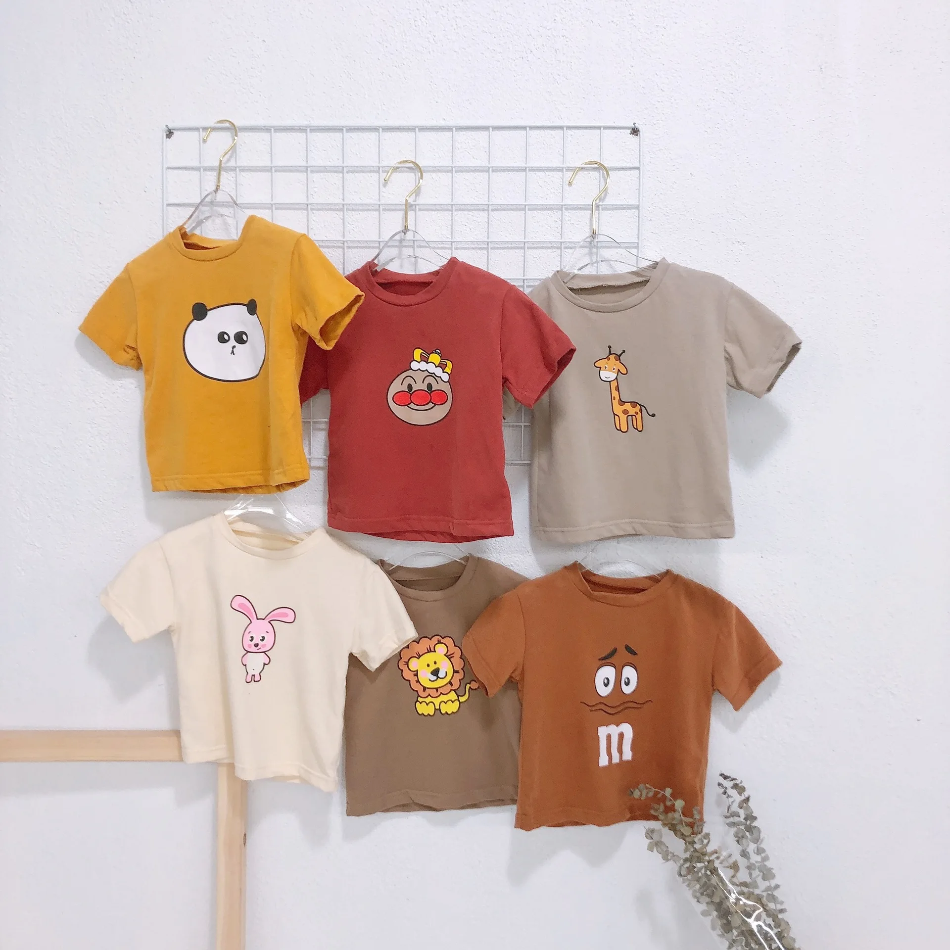 Г. Детские весенне-летние футболки с коротким рукавом для мальчиков и девочек, Милая футболка с животными из мультфильмов детские хлопковые футболки, топы для детей