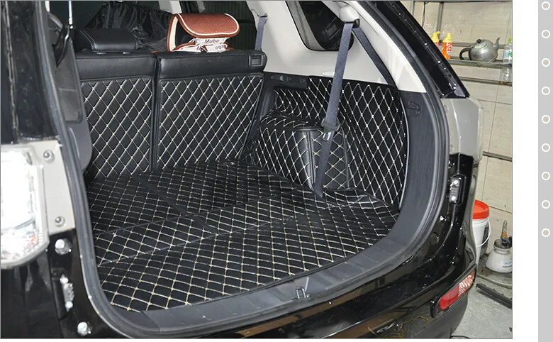 Хорошее качество! Специальные коврики для багажника для Mitsubishi Outlander 7 мест-2013 водонепроницаемые коврики для багажника
