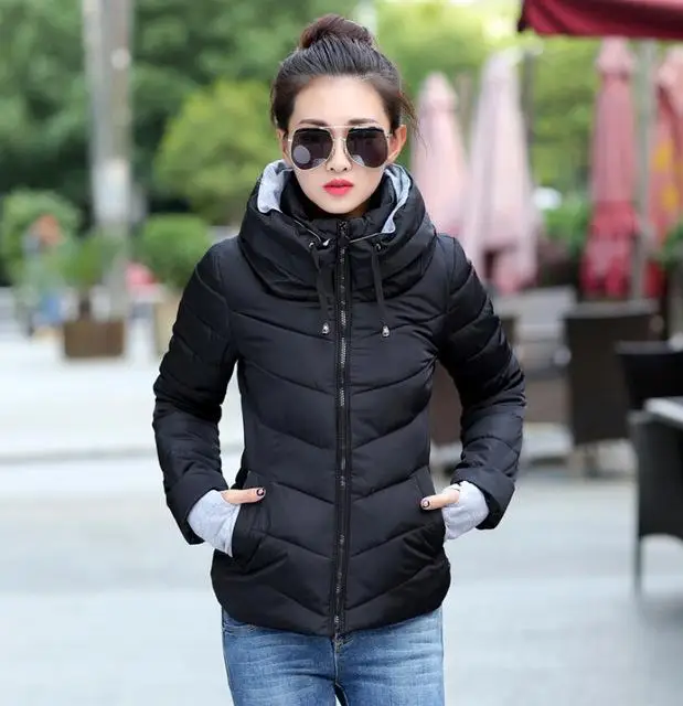 

Plus Size Korean Long Sleeve Warm Light Down Padded Winter Jacket Women Parkas For Women Winter Coat Women Free Shipping